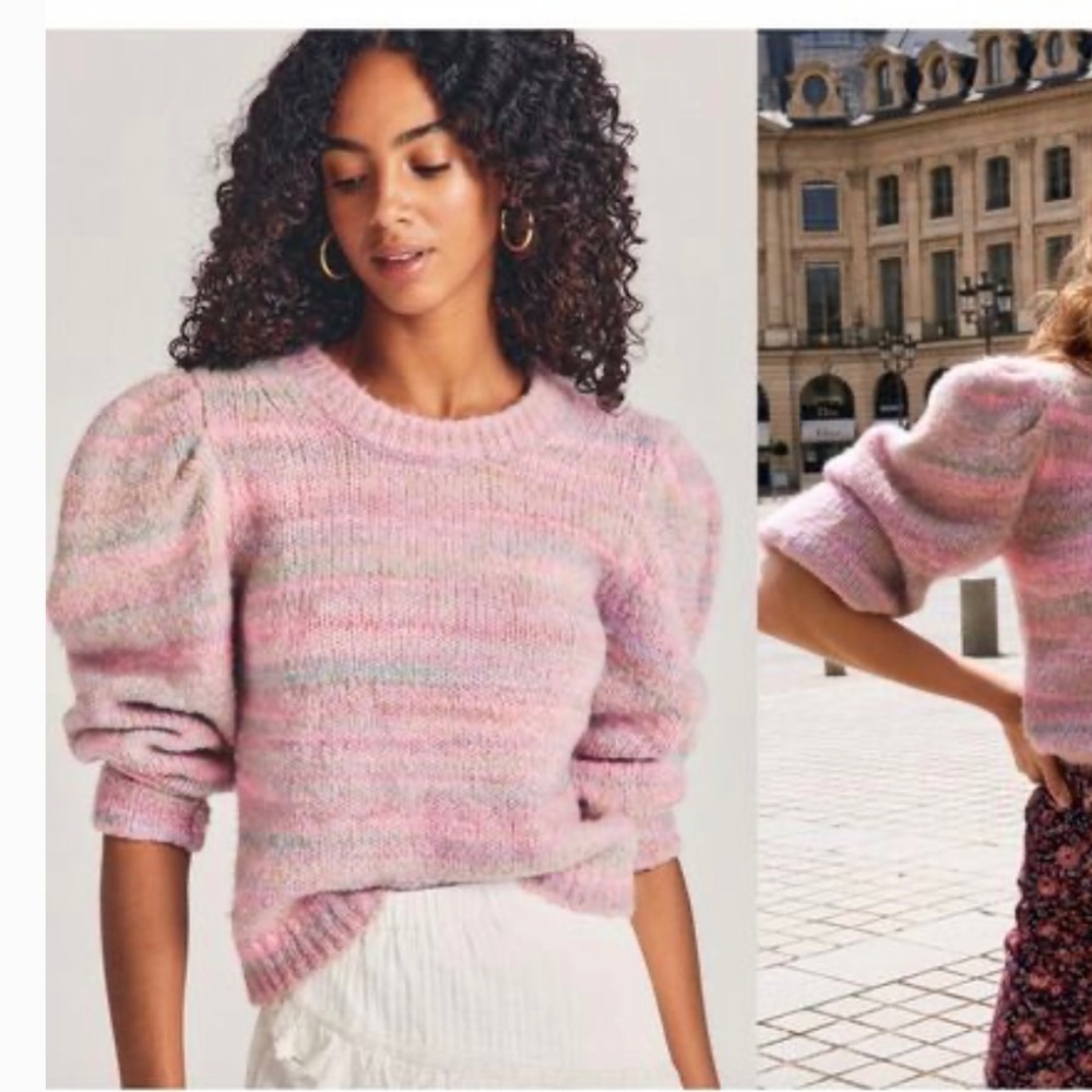 LoveShackFancy Pink Sweater